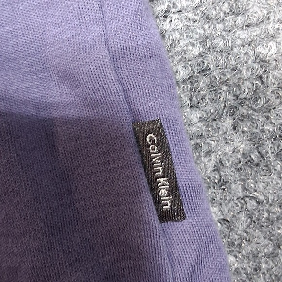 Calvin Klein Mens Classic fit Short Sleeve Polo Shirt‎ XLarge Light Purple Solid - Picture 9 of 11